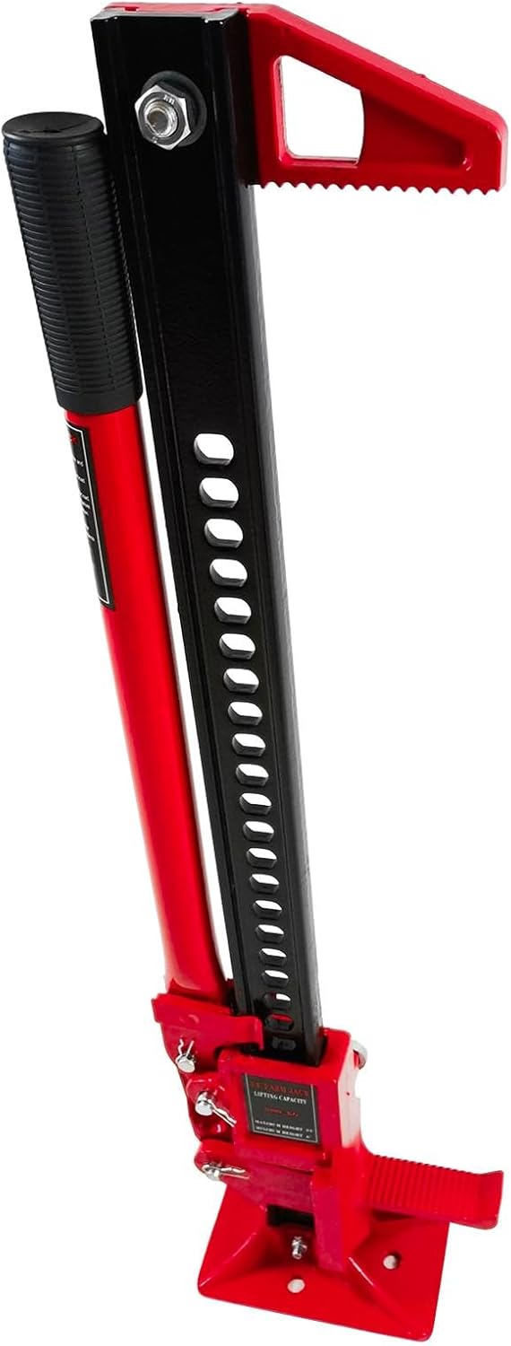 Big Red TRA8335-1 Torin 33" Ratcheting Off Road Utility High Lift Farm Jack, 3 Ton (6,000 lb) Capacity