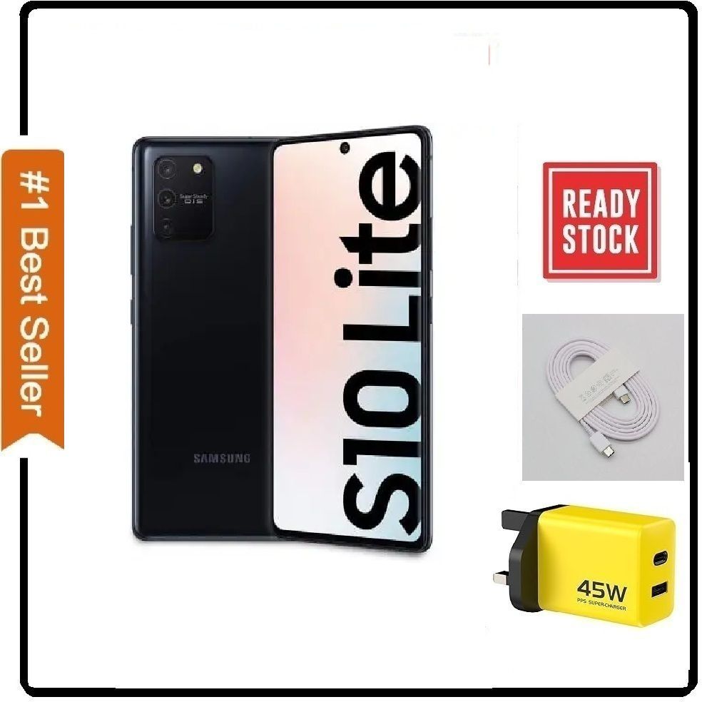 REFURBISHED Samsung Galaxy S10 Lite 128GB +8GB ,6.7 inch Super AMOLED Full HD+ display, 48mp+32mp, 4500mah GRADE (A) + FREE 45WTTS FAST CHARGER