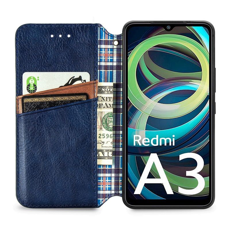 Leather Phone Case Flip Cover for Xiaomi Redmi Note 13 Pro 13 Pro Plus A3 13 13C Magnetic Full Body Shockproof Stand Flip Cover