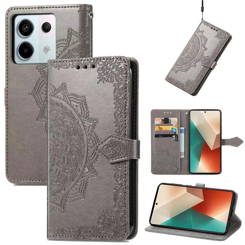 Leather Phone Case Flip Cover for Xiaomi Redmi A3 13 13C Note 13 Pro 13 Pro Plus Magnetic Full Body Shockproof Stand Flip Cover