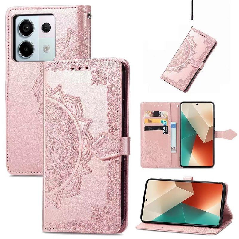 Leather Phone Case Flip Cover for Xiaomi Redmi A3 13 13C Note 13 Pro 13 Pro Plus Magnetic Full Body Shockproof Stand Flip Cover