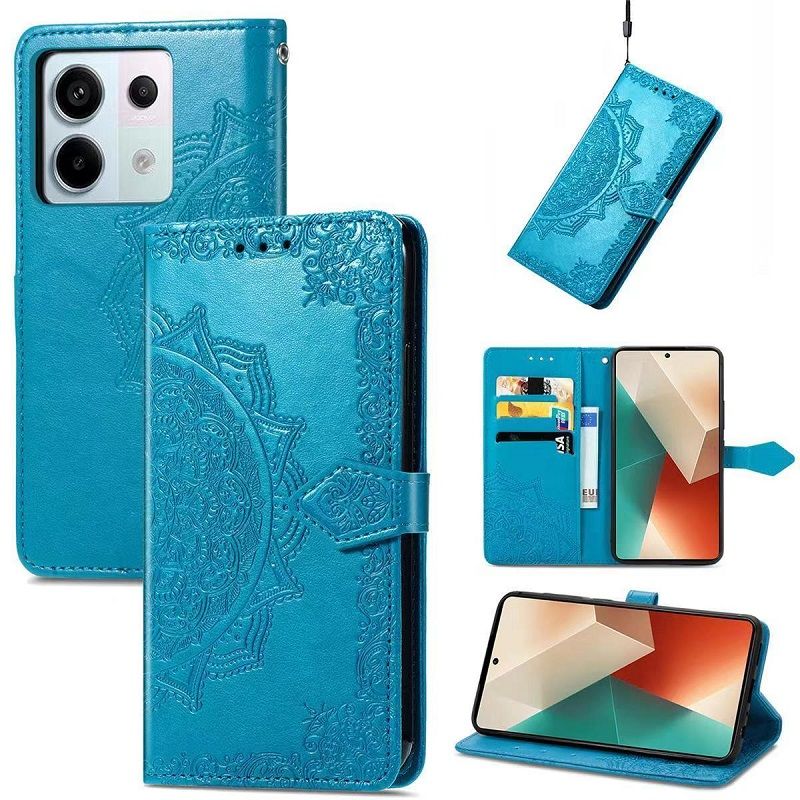 Leather Phone Case Flip Cover for Xiaomi Redmi A3 13 13C Note 13 Pro 13 Pro Plus Magnetic Full Body Shockproof Stand Flip Cover
