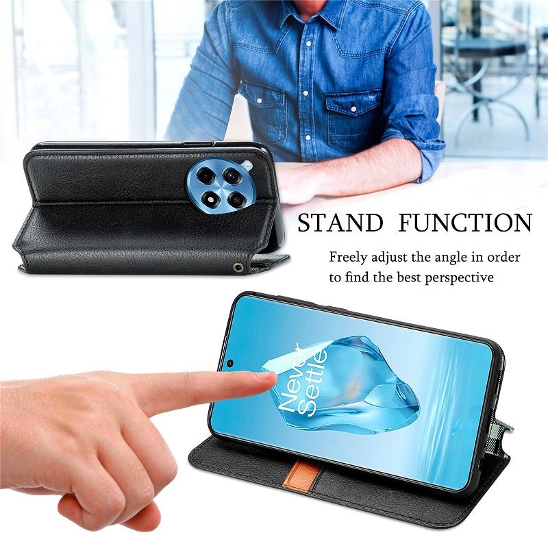 Leather Phone Case Flip Cover for OnePlus 12 12R 11 11R Nord CE3 Lite Ace3 Ace2 Nord 3 CE2 Lite N30 2T Magnetic Full Body Shockproof Stand Flip Cover