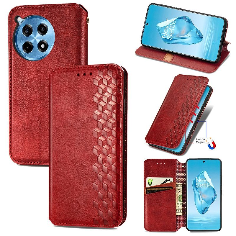 Leather Phone Case Flip Cover for OnePlus 12 12R 11 11R Nord CE3 Lite Ace3 Ace2 Nord 3 CE2 Lite N30 2T Magnetic Full Body Shockproof Stand Flip Cover