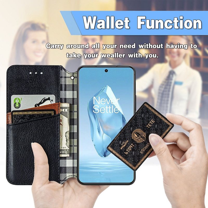Leather Phone Case Flip Cover for OnePlus 12 12R 11 11R Nord CE3 Lite Ace3 Ace2 Nord 3 CE2 Lite N30 2T Magnetic Full Body Shockproof Stand Flip Cover