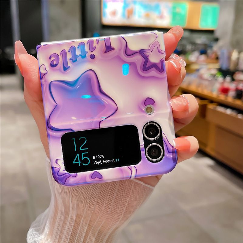Phone Case For Samsung Galaxy Z Flip4/ Flip3 Fashion Shockproof Silicone Cute Personality Protective Case Flip 4/ Flip 3