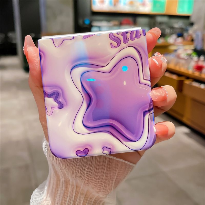 Phone Case For Samsung Galaxy Z Flip4/ Flip3 Fashion Shockproof Silicone Cute Personality Protective Case Flip 4/ Flip 3