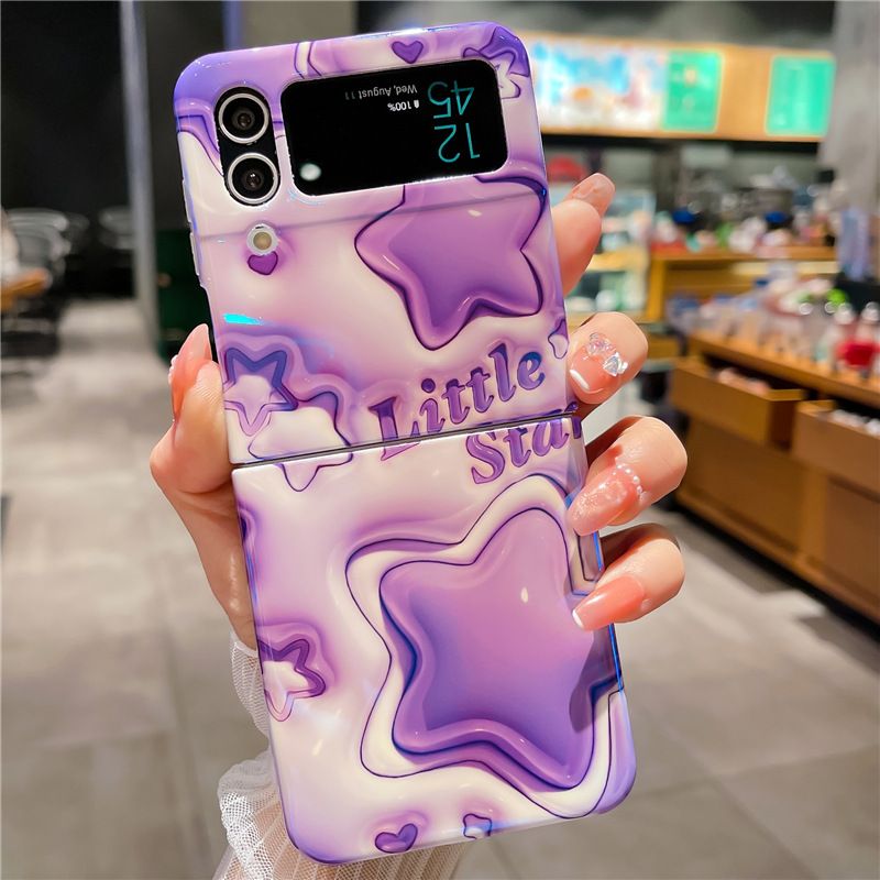 Phone Case For Samsung Galaxy Z Flip4/ Flip3 Fashion Shockproof Silicone Cute Personality Protective Case Flip 4/ Flip 3