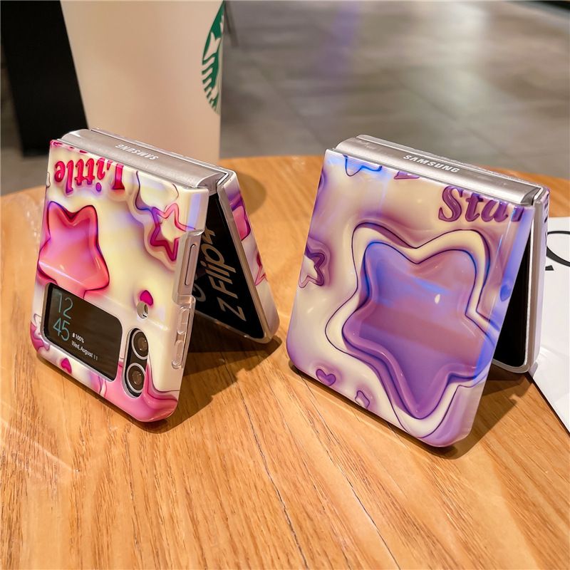 Phone Case For Samsung Galaxy Z Flip4/ Flip3 Fashion Shockproof Silicone Cute Personality Protective Case Flip 4/ Flip 3