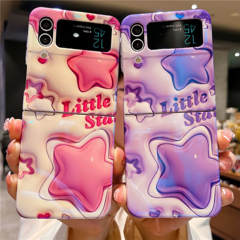 Phone Case For Samsung Galaxy Z Flip4/ Flip3 Fashion Shockproof Silicone Cute Personality Protective Case Flip 4/ Flip 3