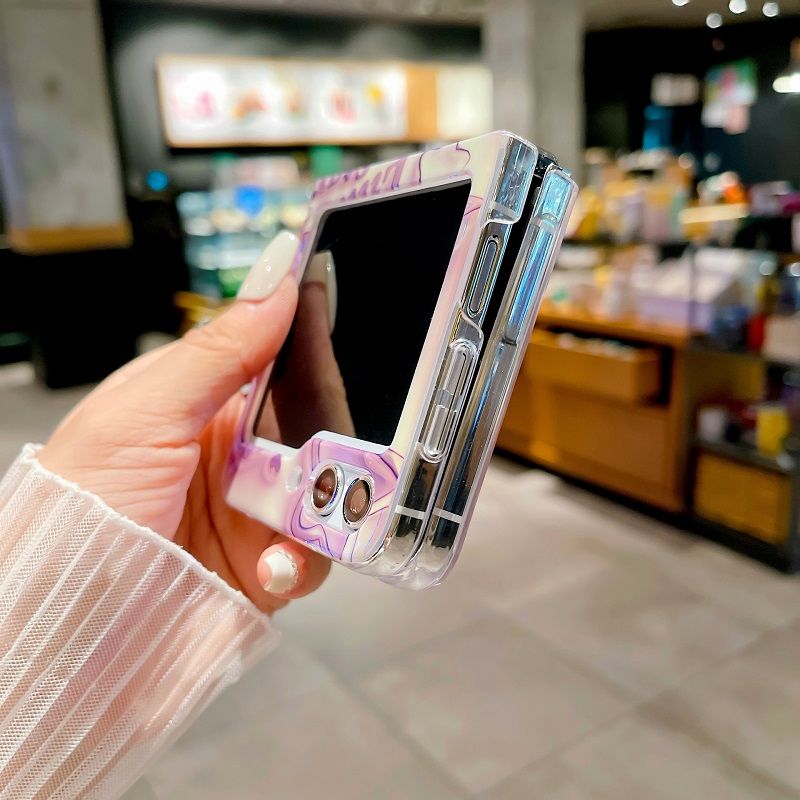 Phone Case For Samsung Galaxy Z Flip 6/ Flip 5 Fashion Shockproof Silicone Cute Personality Protective Case