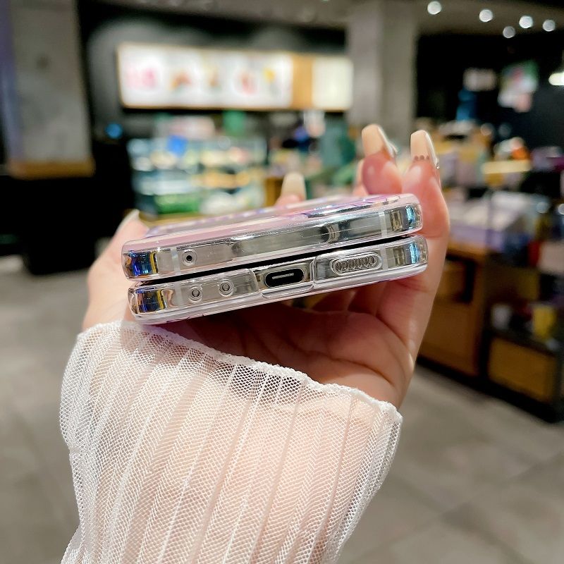 Phone Case For Samsung Galaxy Z Flip 6/ Flip 5 Fashion Shockproof Silicone Cute Personality Protective Case