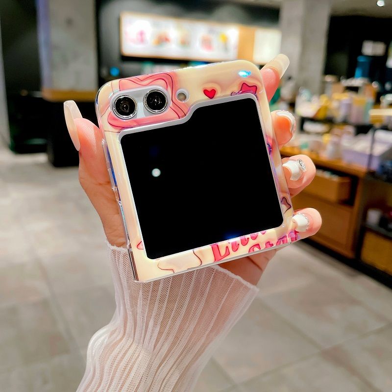 Phone Case For Samsung Galaxy Z Flip 6/ Flip 5 Fashion Shockproof Silicone Cute Personality Protective Case