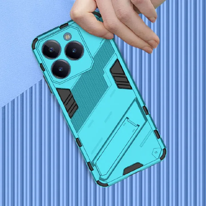 Rugged Armor Shockproof Case For OPPO Realme C63/Realme C61, Hard Plastic Protective Back Cover