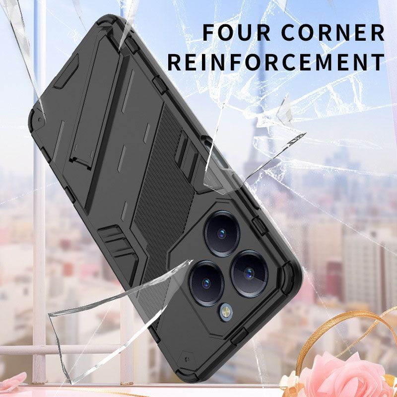 Rugged Armor Shockproof Case For OPPO Realme C63/Realme C61, Hard Plastic Protective Back Cover