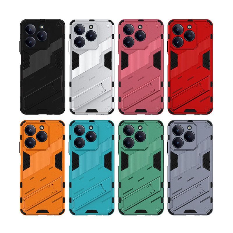 Rugged Armor Shockproof Case For OPPO Realme C63/Realme C61, Hard Plastic Protective Back Cover