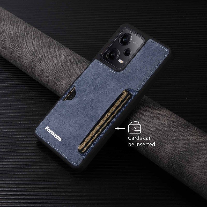 Forwenw - Phone Case for Redmi Note 13 12 11 Pro 4G / 5G ,Redmi 12C Cover plug-in Leather Back Protective Cover