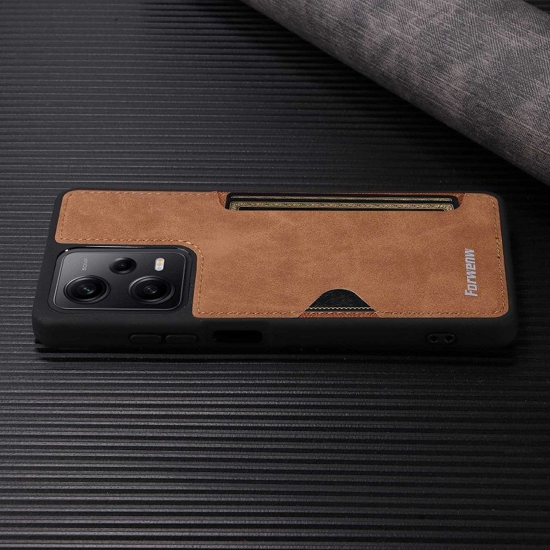 Forwenw - Phone Case for Redmi Note 13 12 11 Pro 4G / 5G ,Redmi 12C Cover plug-in Leather Back Protective Cover