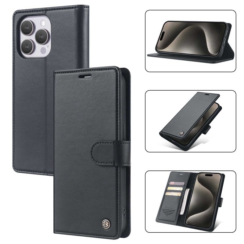 Flip Cover For iPhone 16 15 14 13 12 11 Pro XS Max Case Anti-theft [Flip Vintage Leather] Wallet Shockproof Durable Retro Phone Case