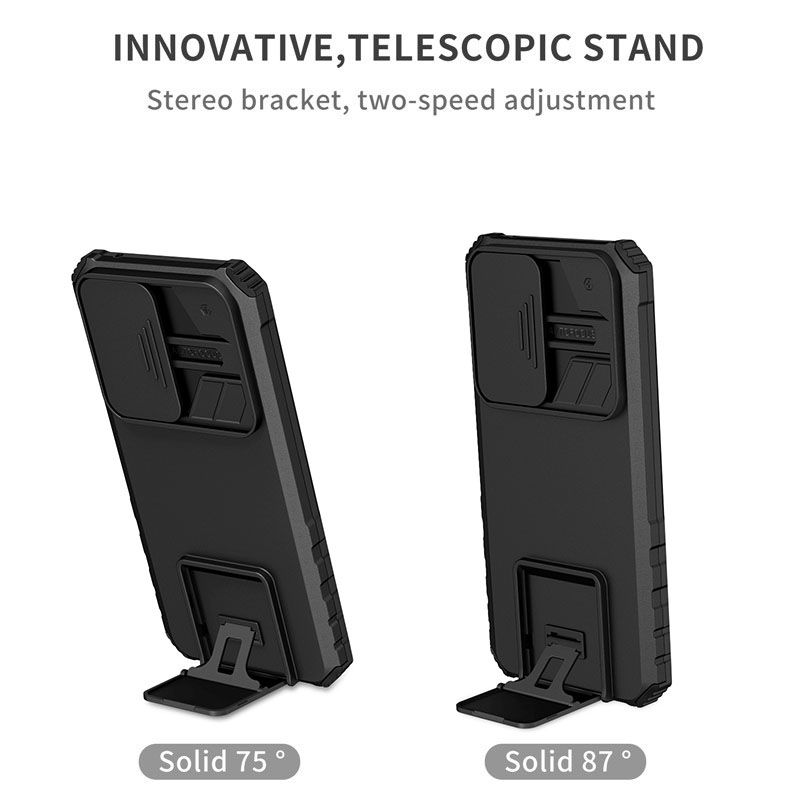 Luxury Slide Camera Lens Case For Samsung Galaxy A56 A36 A26 A16 A06 A55 A35 A25 A15 A05S A05 A54 A34 A24 A14 A04S A04E A04 M23 F23 M32 A73 A53 A33 A23 A13 Kickstand Shockproof Cover