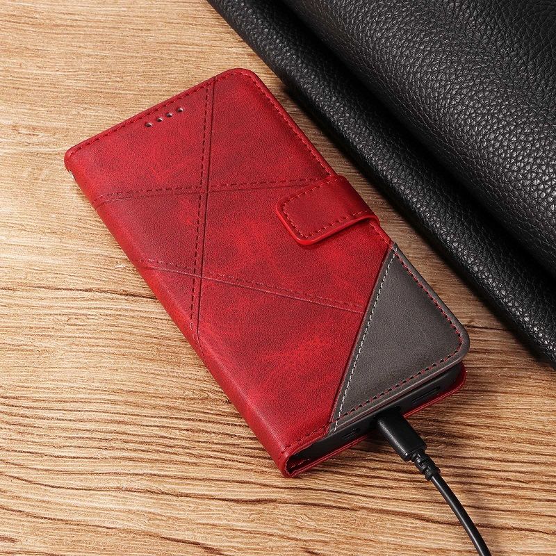 Flip Cover for Samsung Galaxy Note 9 8 S8 S9 S10 Plus J4 J6 2018 Leather Case [Flip Vintage Leather] Wallet Shockproof Durable Retro Cover