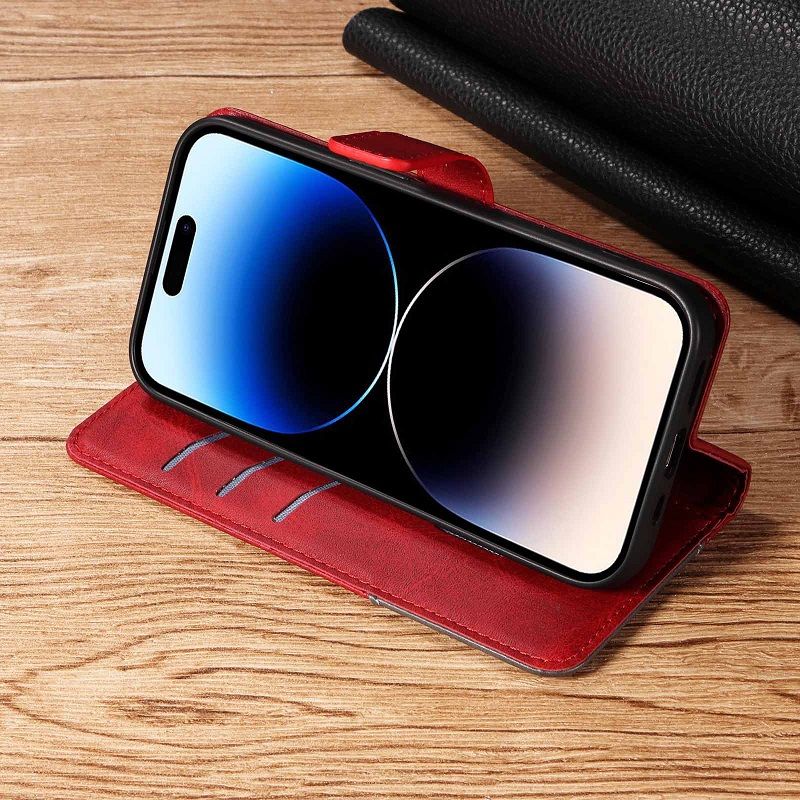Flip Cover for Samsung Galaxy Note 9 8 S8 S9 S10 Plus J4 J6 2018 Leather Case [Flip Vintage Leather] Wallet Shockproof Durable Retro Cover