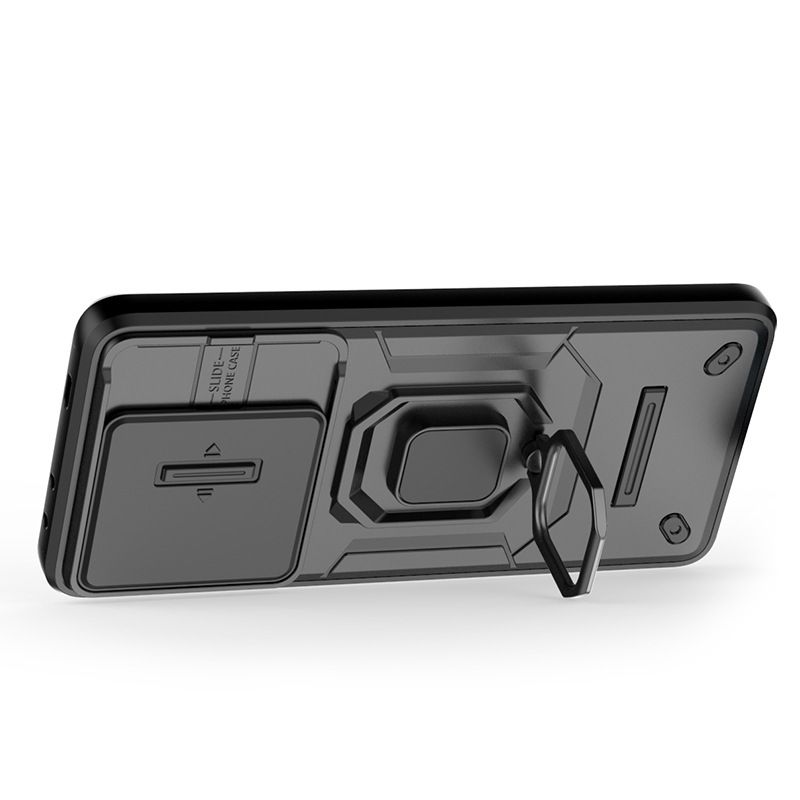 With Sliding Camera Lens Cover For Xiaomi POCO X6 Pro 5G/Redmi K70e 5G Kickstand Shockproof Cover