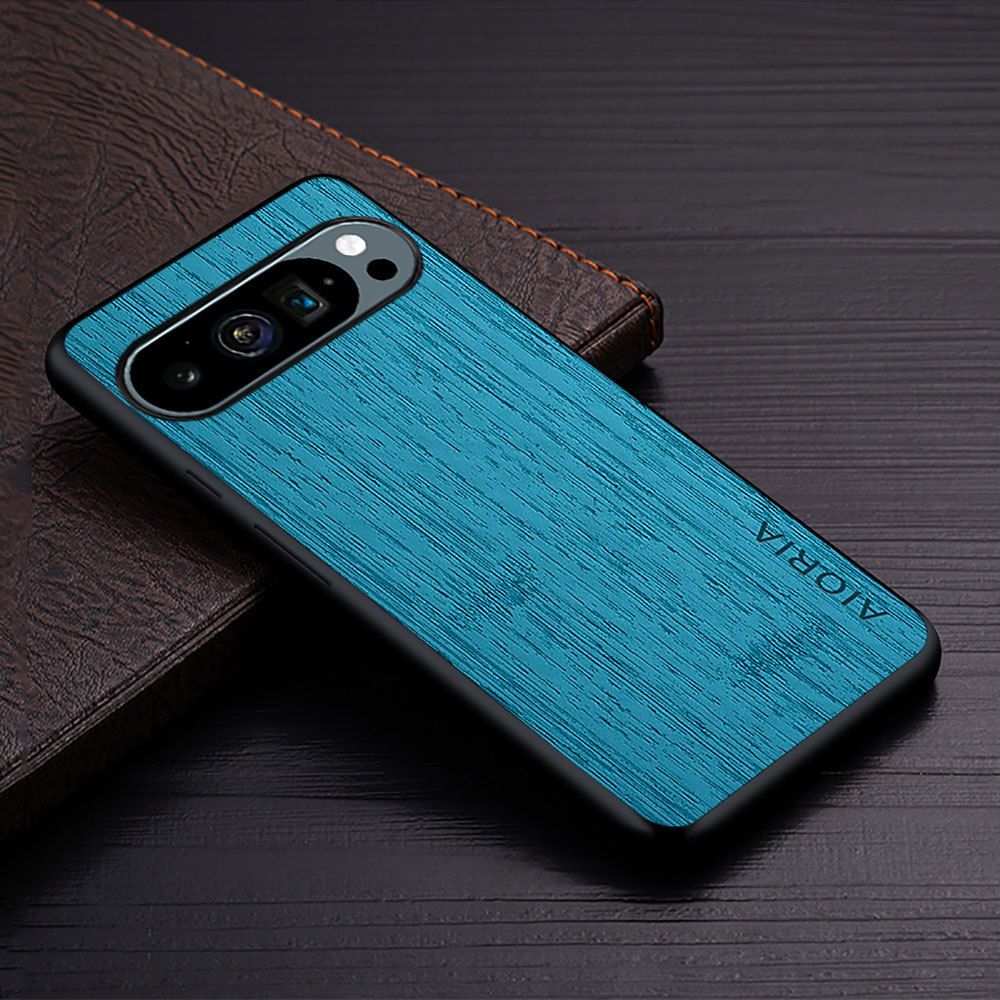 Made Of Bamboo Leather Phone Case For Google Pixel 9 9 Pro XL 8 Pro 8A 7A 7 6 Pro 5 4 6A 5A 4A 4XL Soft TPU Around The Edge Hard PC At The Back 3in1 material