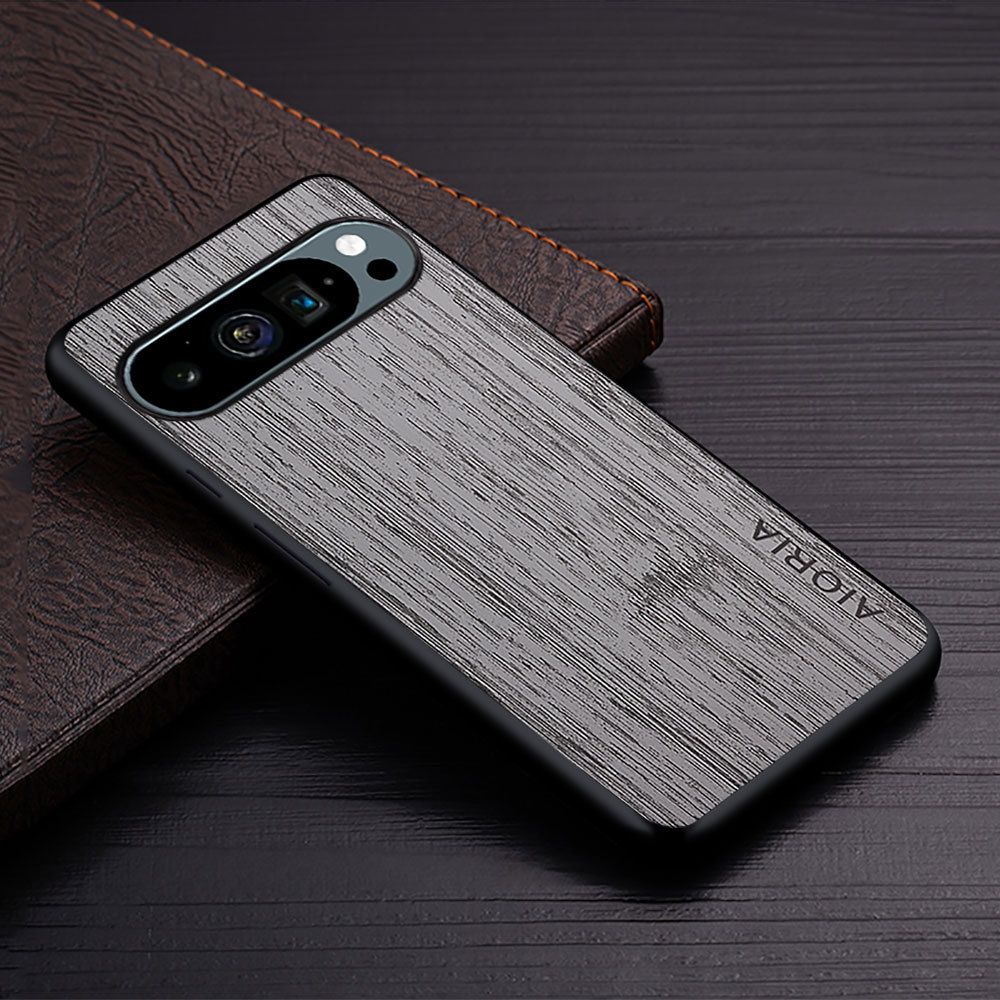Made Of Bamboo Leather Phone Case For Google Pixel 9 9 Pro XL 8 Pro 8A 7A 7 6 Pro 5 4 6A 5A 4A 4XL Soft TPU Around The Edge Hard PC At The Back 3in1 material