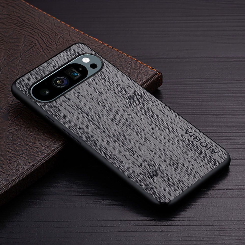 Made Of Bamboo Leather Phone Case For Google Pixel 9 9 Pro XL 8 Pro 8A 7A 7 6 Pro 5 4 6A 5A 4A 4XL Soft TPU Around The Edge Hard PC At The Back 3in1 material