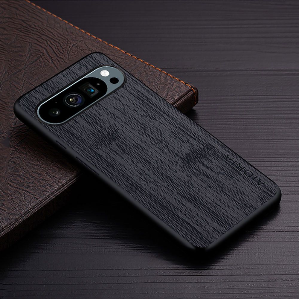 Made Of Bamboo Leather Phone Case For Google Pixel 9 9 Pro XL 8 Pro 8A 7A 7 6 Pro 5 4 6A 5A 4A 4XL Soft TPU Around The Edge Hard PC At The Back 3in1 material
