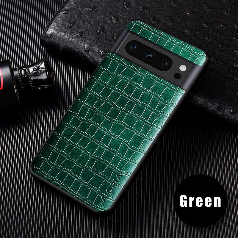 Phone Case for Google Pixel 8 7 6 Pro 7A 6A 5 5A 4A 4 XL Fashionable Crocodile Leather Protective Case