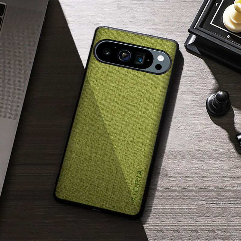 Phone Case for Google Pixel 9 Pro XL 9 8 7 6 Pro 5 4 8A 7A 6A 5A 4A 4XL TPU+PC Shockproof Business Anti-Slip Canvas Fabric Case