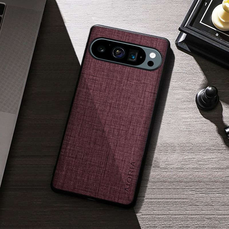 Phone Case for Google Pixel 9 Pro XL 9 8 7 6 Pro 5 4 8A 7A 6A 5A 4A 4XL TPU+PC Shockproof Business Anti-Slip Canvas Fabric Case