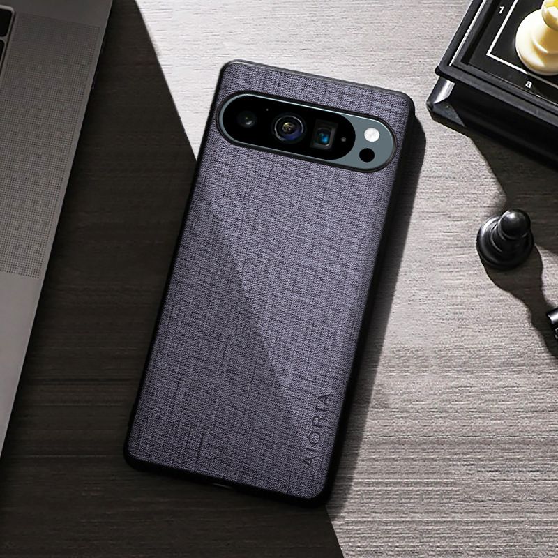 Phone Case for Google Pixel 9 Pro XL 9 8 7 6 Pro 5 4 8A 7A 6A 5A 4A 4XL TPU+PC Shockproof Business Anti-Slip Canvas Fabric Case