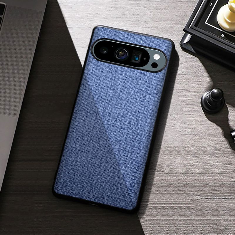 Phone Case for Google Pixel 9 Pro XL 9 8 7 6 Pro 5 4 8A 7A 6A 5A 4A 4XL TPU+PC Shockproof Business Anti-Slip Canvas Fabric Case