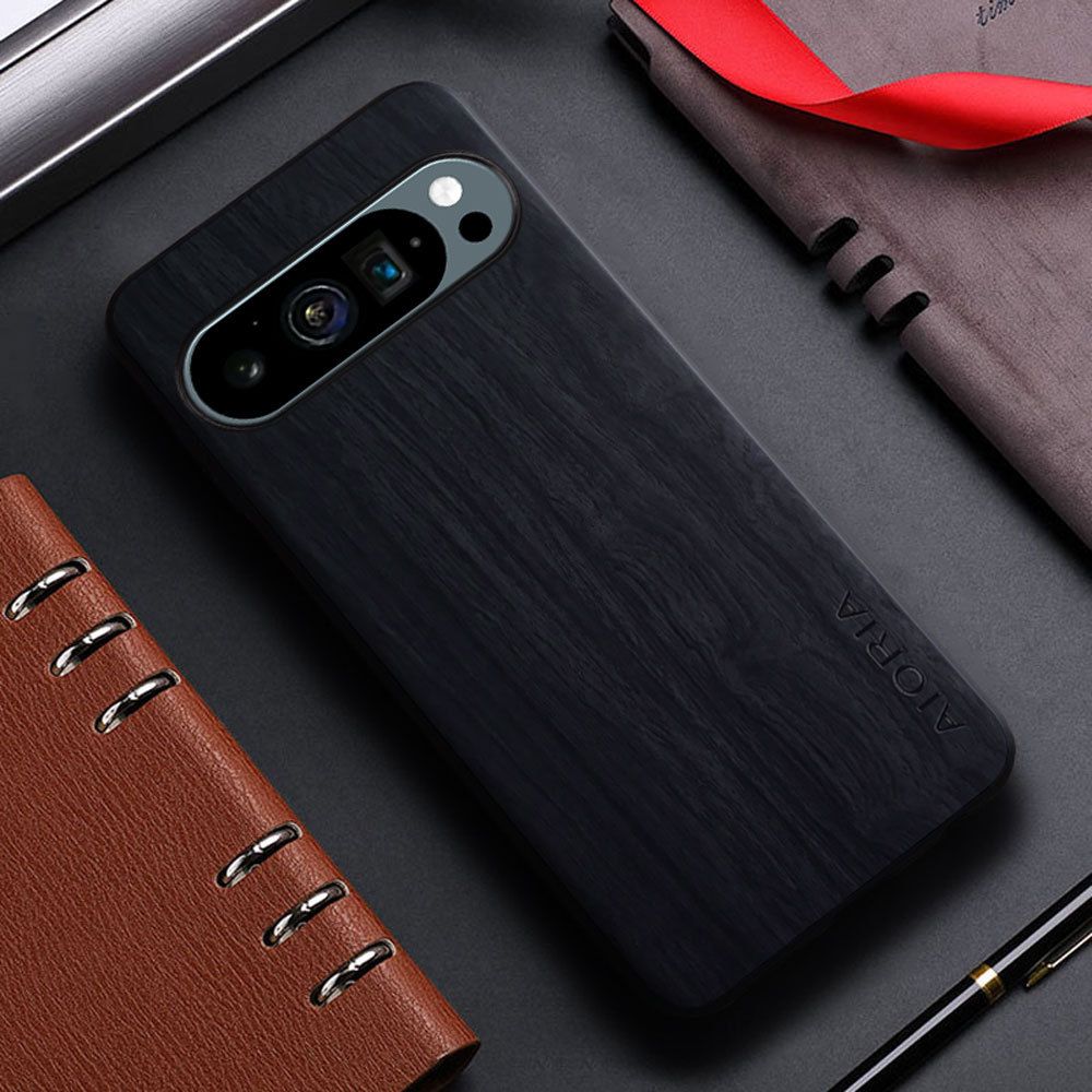 Vintage WoodLike Leather Phone Case for Google Pixel 9 Pro XL 8 8A 7A 7 6 Pro 5 4 XL 6A 5A 4A Soft TPU Around The Edge Hard PC At The Back 3in1 material