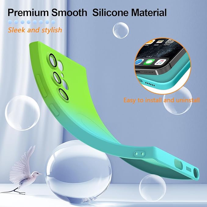 Magnetic Two Color Ultra Thin Folding Phone Case For Samsung Galaxy Z Flip 6,Flip 5, Flip 4,Flip 3 Fashion Silicone Soft Shell Cover