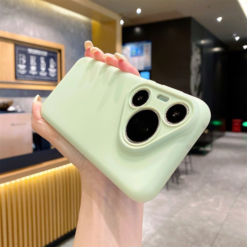 Liquid Silicone Lens Fall Prevention Cover For Huawei Pura 70 70 Pro 70 Pro+ 70 Ultra Solid Color Protective Case