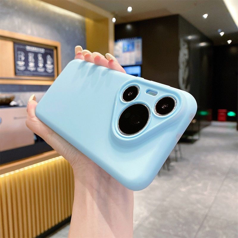 Liquid Silicone Lens Fall Prevention Cover For Huawei Pura 70 70 Pro 70 Pro+ 70 Ultra Solid Color Protective Case