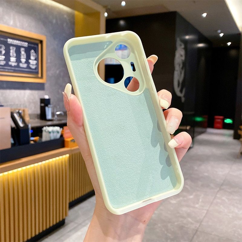 Liquid Silicone Lens Fall Prevention Cover For Huawei Pura 70 70 Pro 70 Pro+ 70 Ultra Solid Color Protective Case