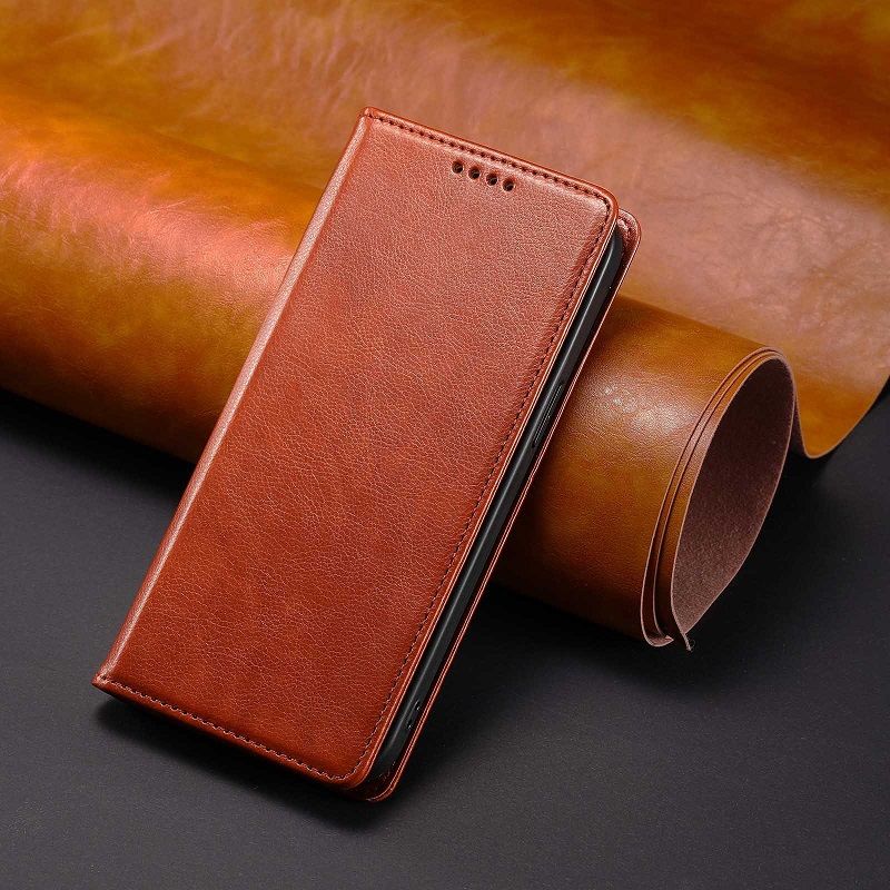 Flip Cover For Xiaomi Redmi Note 13 12S 11 10S 9s 8 14 11T X3 Pro 13C 12C 10C 9C 9A Leather Case [Flip Vintage Leather] Wallet Shockproof Durable Retro Phone Case