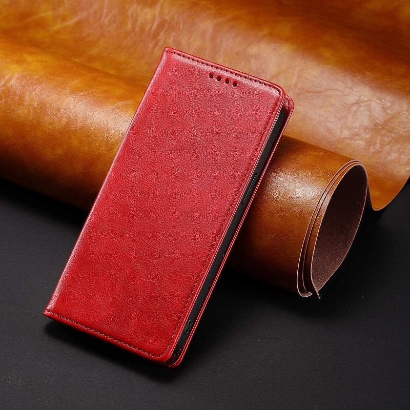 Flip Cover For Xiaomi Redmi Note 13 12S 11 10S 9s 8 14 11T X3 Pro 13C 12C 10C 9C 9A Leather Case [Flip Vintage Leather] Wallet Shockproof Durable Retro Phone Case