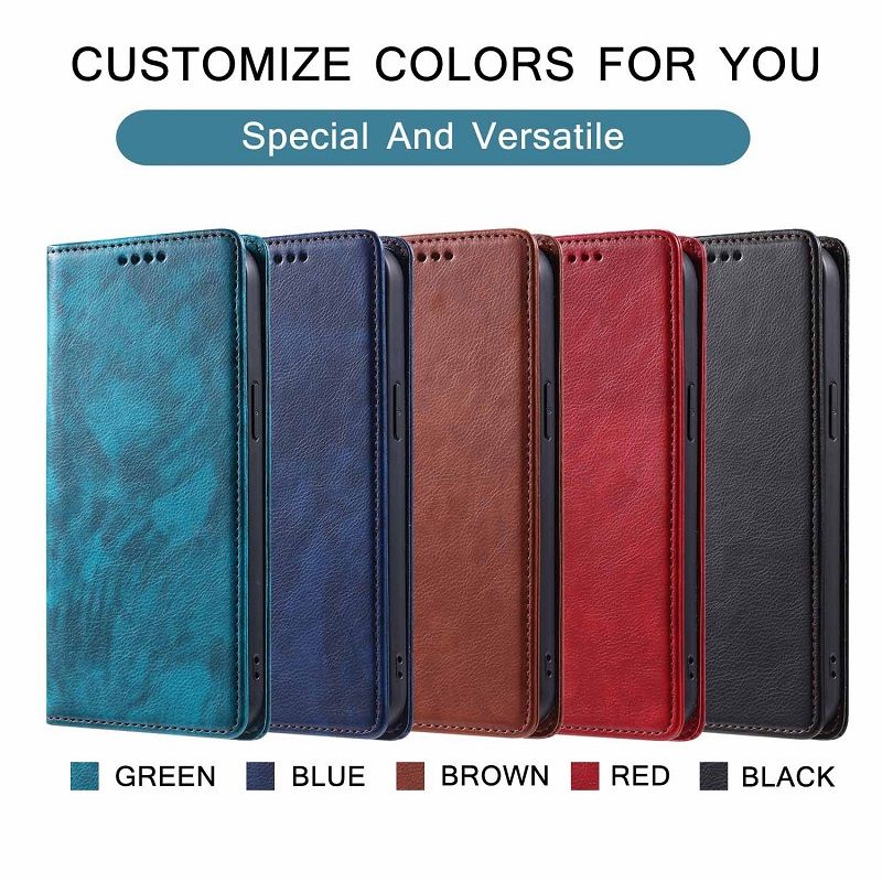 Flip Cover For Xiaomi Redmi Note 13 12S 11 10S 9s 8 14 11T X3 Pro 13C 12C 10C 9C 9A Leather Case [Flip Vintage Leather] Wallet Shockproof Durable Retro Phone Case