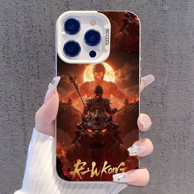 Black Myth Wukong Phone Case For iPhone XS Max XR X 11 Pro 12 13 14 15 Pro 15 14 Plus 16 15 14 13 12 11 Pro Max Protective Case