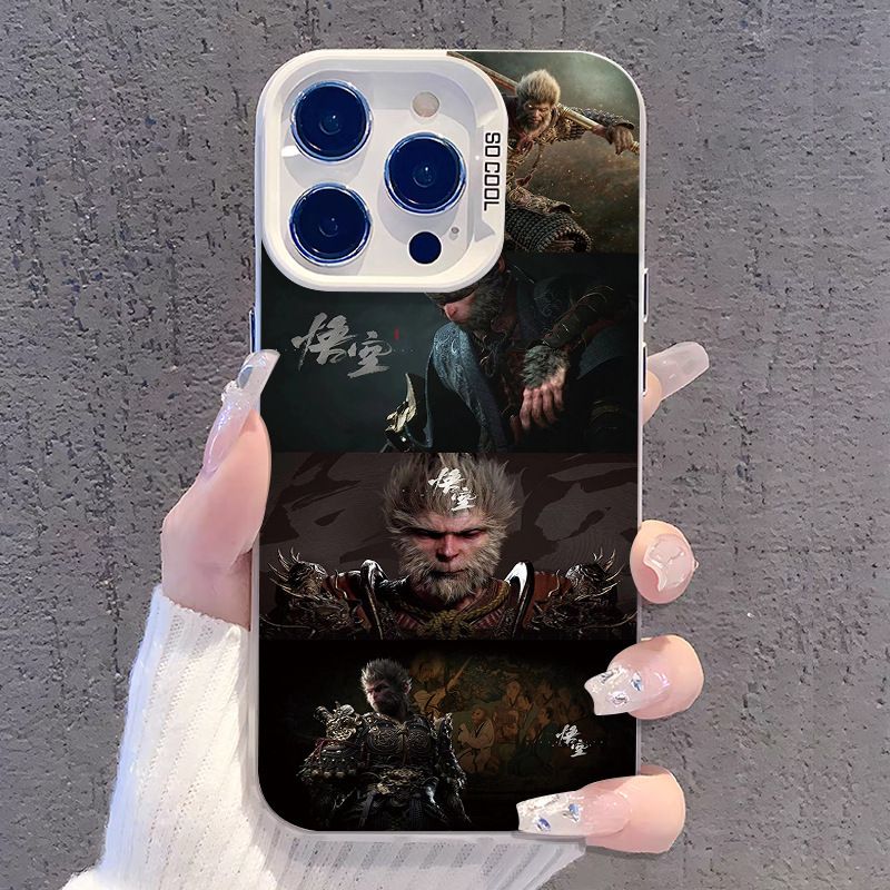 Black Myth Wukong Phone Case For iPhone XS Max XR X 11 Pro 12 13 14 15 Pro 15 14 Plus 16 15 14 13 12 11 Pro Max Protective Case