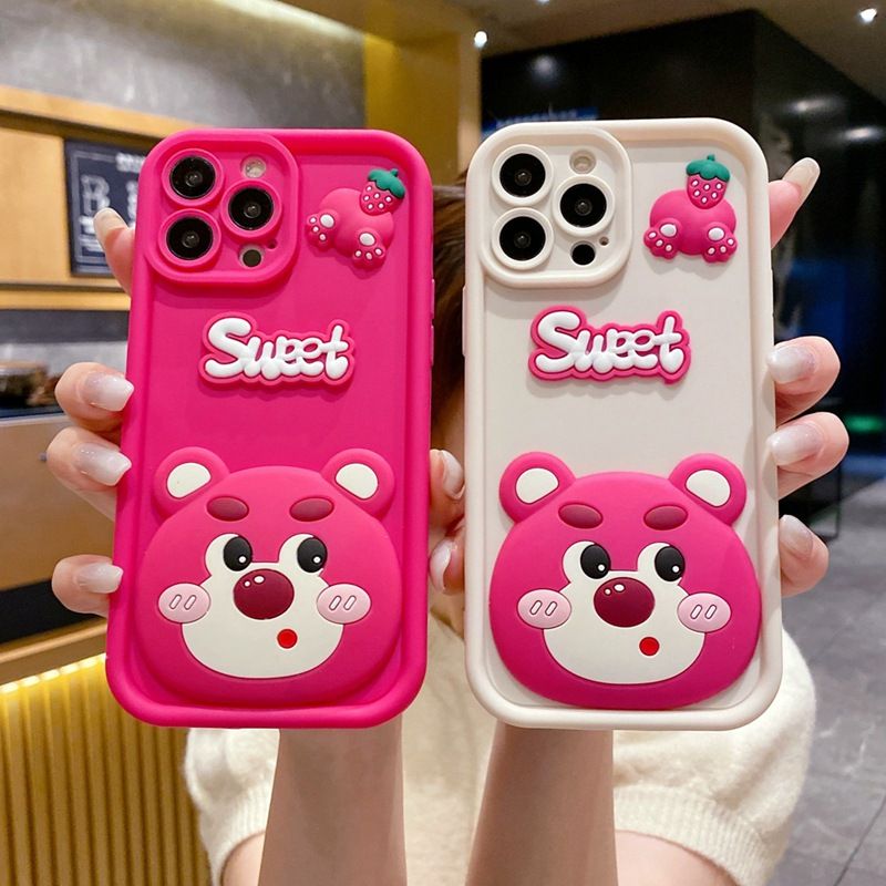 Fashionable Cute Silicone Phone Case For itel S23 Plus S24 A70 A50 A04 A05S RS4 P55 P55 Plus A18S Cartoon Protective Case