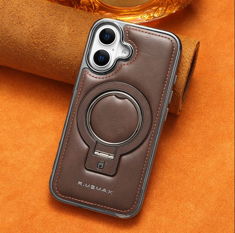 Business Luxury Leather Phone Case For iPhone 11 12 13 Pro MAX 14 Plus 15 Pro Max 16 Plus 16 Pro MAX support magnetic Protective Case