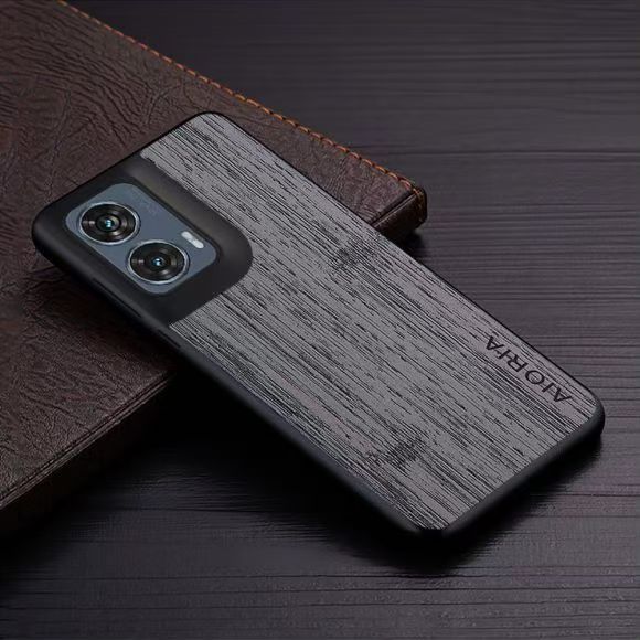 Unique industrial style Leather Phone Case For Motorola Edge 50 Fusion Anti Fall Protective Case