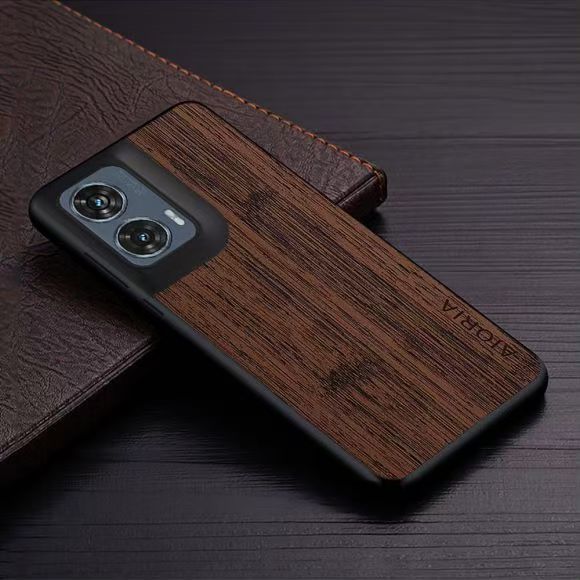 Unique industrial style Leather Phone Case For Motorola Edge 50 Fusion Anti Fall Protective Case